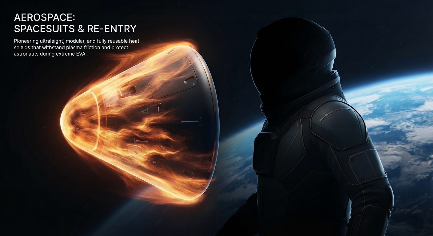 Aerospace — spacesuits and re-entry thermal protection